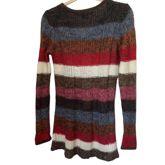 Y2K Knit Long Tunic Sweater Top XL - Picture 2 of 3